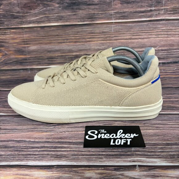 Rothy's Men's The RS02 Tan Comfort Lace Up Knit Shoes Size 9.5 - Picture 3 of 8